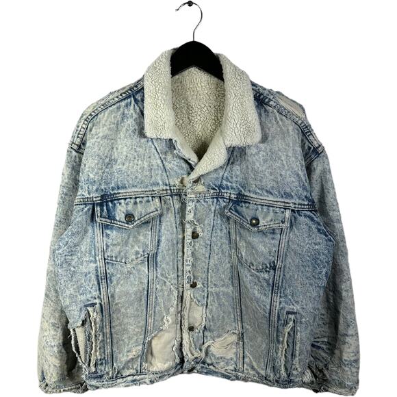 Vintage GAP Sherpa Lined Denim Jacket - Picture 1 of 3